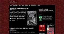 Desktop Screenshot of michaelsheaauthor.com