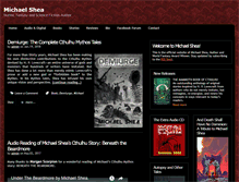 Tablet Screenshot of michaelsheaauthor.com